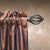 Cassidy West - 1 Inch Wrought Iron Single Curtain Rod Sets (Standard Bracket)