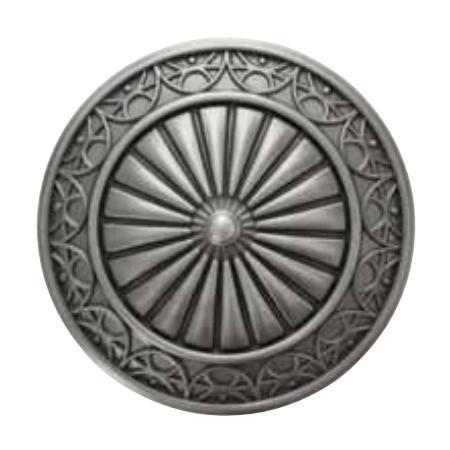 Kirsch Designer Metals 4 1/2 Camber Medallion Holdback
