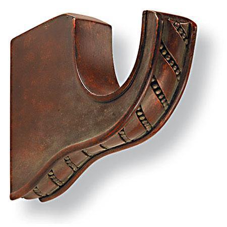 Paris Texas Hardware Quick Ship 1 3/8 Inch Williams 3 Inch Return Single Bracket