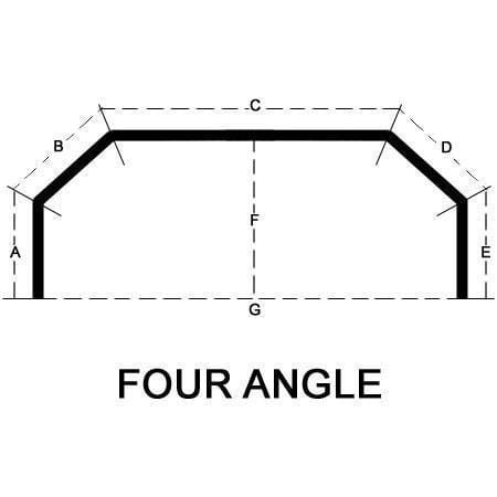 Custom Curved Non-Decorative 4-Angle Bay Selections
