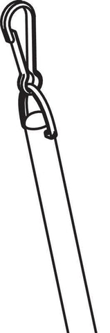 Forest Group 3/8 Inch Diameter Fiberglass Wand 48 Inch With Snap