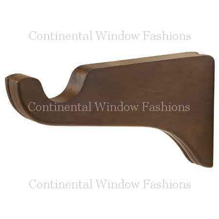 Kirsch 1 3/8 Inch Wood Trends Standard Wood Bracket LONG