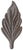 ONA Drapery 1 5/8 inch Wrought Iron Charlemagne Finial