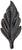 ONA Drapery 1/2 inch Wrought Iron Cathedral Finial