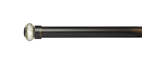 Paris Texas Hardware 1 1/4 Inch Portfolio Elm - Smoke Glass with Cuff