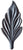 ONA Drapery 1/2 inch Wrought Iron Chaucer Finial