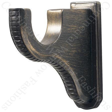 Kirsch 3 1/2 Inch Return Bracket for Wood Pole