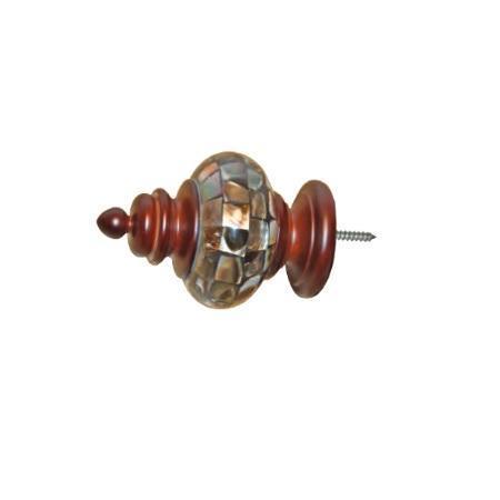 Menagerie Urban Dwellings Capiz Shell Finial for 2 inch Pole