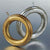 Robert Allen Costume Collection Fluted Rings 2 1/2 Inch