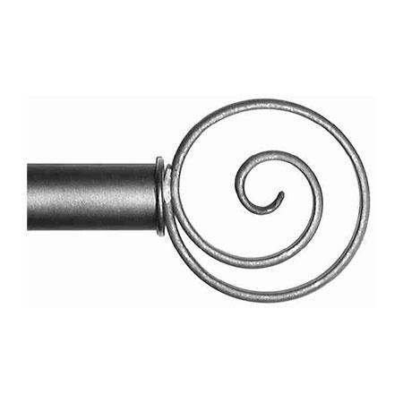 ONA Drapery 1 5/8 inch Wrought Iron Andromeda Finial
