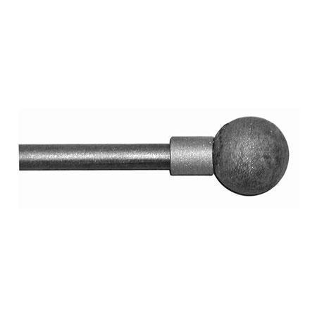ONA Drapery 1/2 inch Wrought Iron Ball Finial