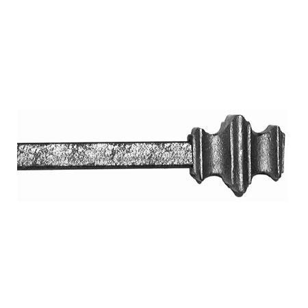 ONA Drapery 1/2 inch Wrought Iron Barcelona Finial