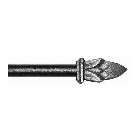 ONA Drapery 1/2 inch Wrought Iron Bishop Finial
