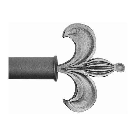 ONA Drapery 1 5/8 inch Wrought Iron Britannia Finial