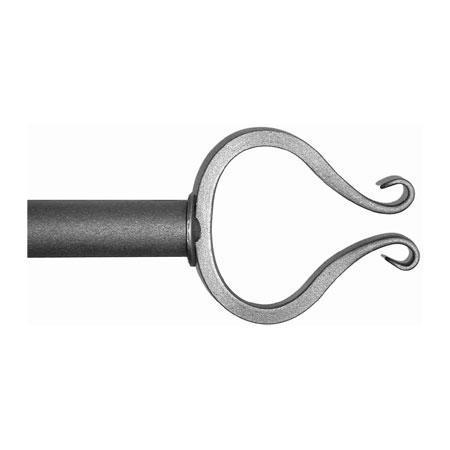 ONA Drapery 3/4 - 1 inch Wrought Iron Chalice Finial