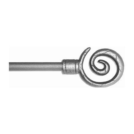 ONA Drapery 1/2 inch Wrought Iron Curlicue Finial