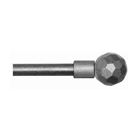 ONA Drapery 1/2 inch Wrought Iron Faceted Ball Finial