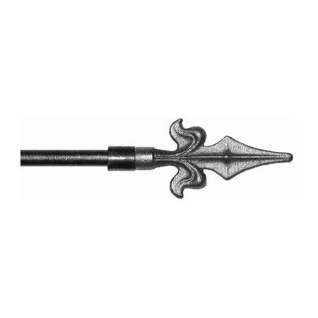 ONA Drapery 1/2 inch Wrought Iron Fiero Finial