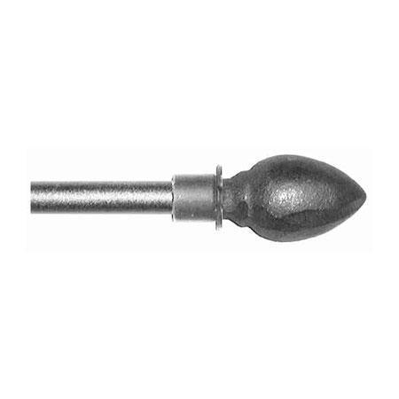 ONA Drapery 1/2 inch Wrought Iron Lemon Drop Finial
