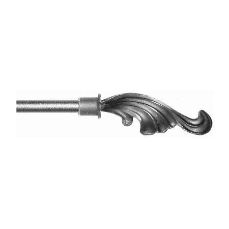 ONA Drapery 1/2 inch Wrought Iron Mercury Finial
