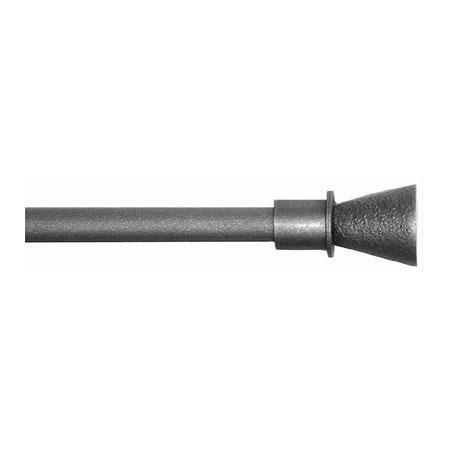 ONA Drapery 1/2 inch Wrought Iron Nubia Finial