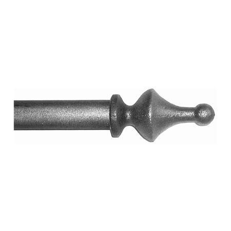 ONA Drapery 3/4 - 1 inch Wrought Iron Sherwood Finial