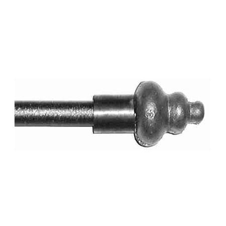 ONA Drapery 1/2 inch Wrought Iron Three Tier Orb Finial