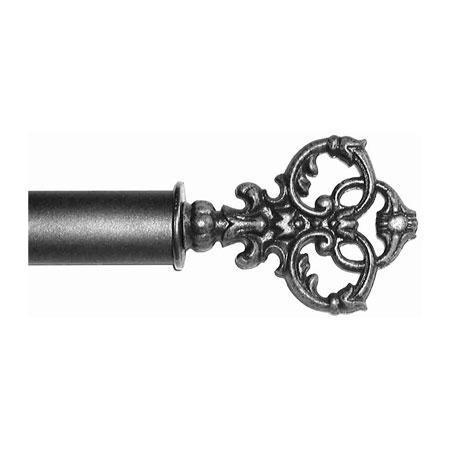 ONA Drapery 1 5/8 inch Wrought Iron Victoria Finial