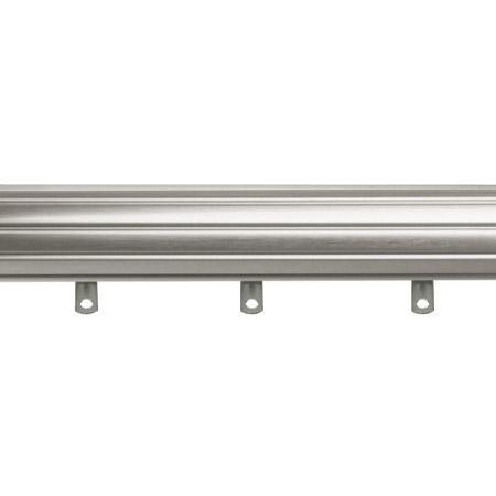 Kirsch Designer Metals 1 3/8 Inch Diameter Fluted Traverse Curtain Rod set with Plain Slides, 38 - 66 Inches
