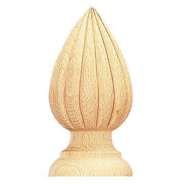 Vesta Highland Timber Finial GERONA Drapery 3 3/4 Inch Diameter 7L