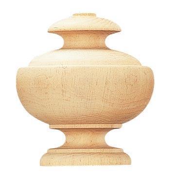 Vesta Highland Timber Finial NEWCASTLE 4 5/8 Inch Diameter 5 1/4L