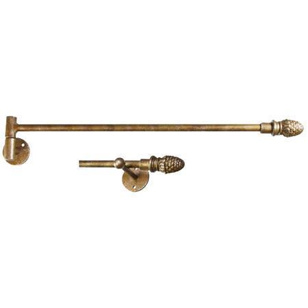 ONA Drapery 3/4 inch Wrought Iron Swing Arm Curtain Rod