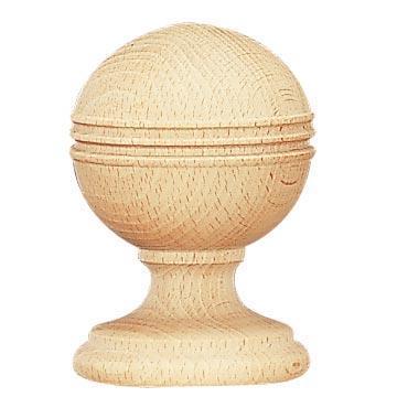 Vesta Highland Timbers Finial Pamplona 3 3/4 Inch Diameter 5 1/2L