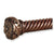 Finial Company Twist Rope Wood Pole (Satin Black with Gold)