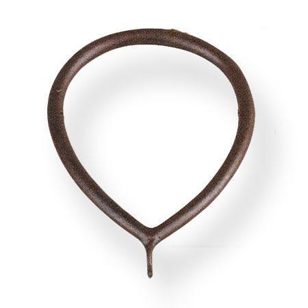 Finial Company Oval Smooth Steel Ring OVL12