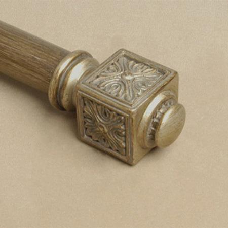 Robert Allen Casual Elegance Medallion Knob Finial - Pair