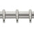 Kirsch Designer Metals 1 3/8 Inch Diameter Smooth Traverse Curtain Rod Set with Rings, 38 - 66 Inches