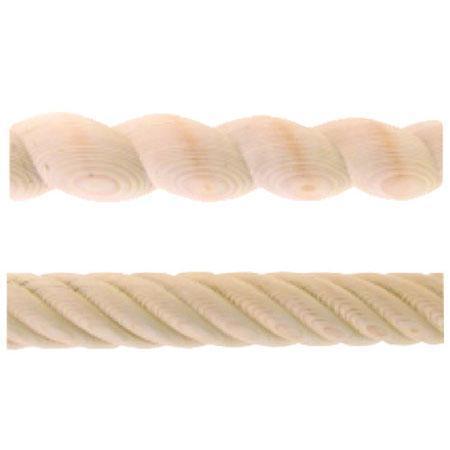 LJB 2 1/4 Inch Twist Wood Poles Unfinished