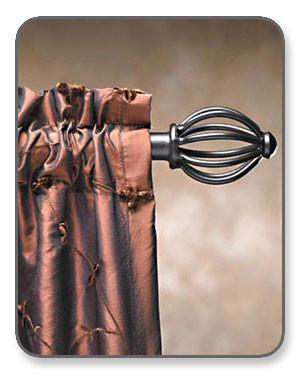 Cassidy West 1 1/2 inch Wrought Iron Curtain Rods