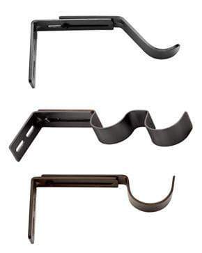 Designer Metals 1 3/8 inch Brackets and Accessories