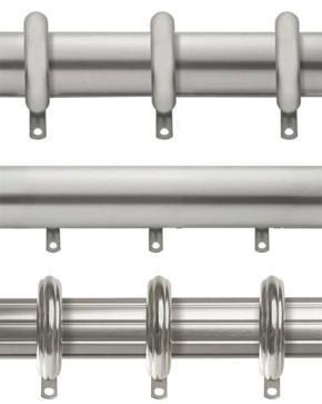 Kirsch Designer Metals 1 3/8 inch Curtain Rod Sets
