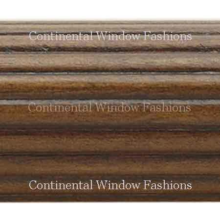 Kirsch 1 3/8 Inch Wood Trends Fluted Wood Poles (8 Foot Pole)