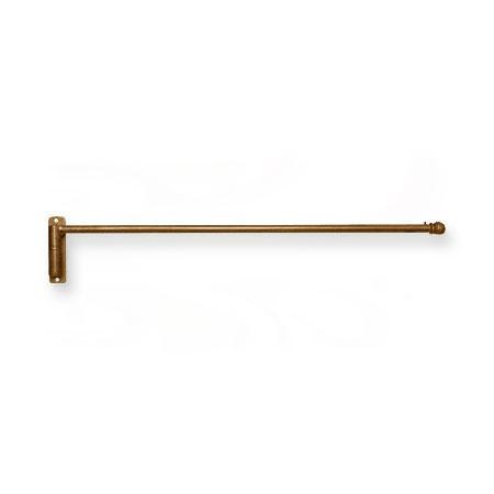 Iron Art by Orion Swing Arm 1/2 Inch Round Finish C (Bronze Patina) (Left) (6 Inch Projection)