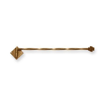 Iron Art by Orion Swing Arm 5/8 Inch Twist Finish B (Rusty) (Left)