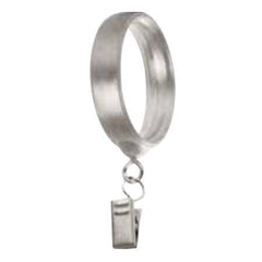 Kirsch Designer Metals 1 3/8 Inch Collection Transitional Decorative Clip Ring with Removable Clip
