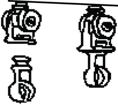 Forest Group Wheeled Connected Snap Carrier for Ripplefold* in plastic sleeve