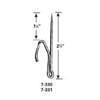 Graber Drapery Pin, Long