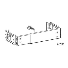 Graber 2 1/2 Inch Clear / Frost Dauphine Rods