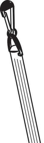 Forest Group 1/2 Inch Diameter Fluted Acrylic Wand 36 Inch With Snap