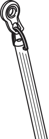 Forest Group 1/2 Inch Diameter Fluted Acrylic Wand 72 Inch With Adaptor
